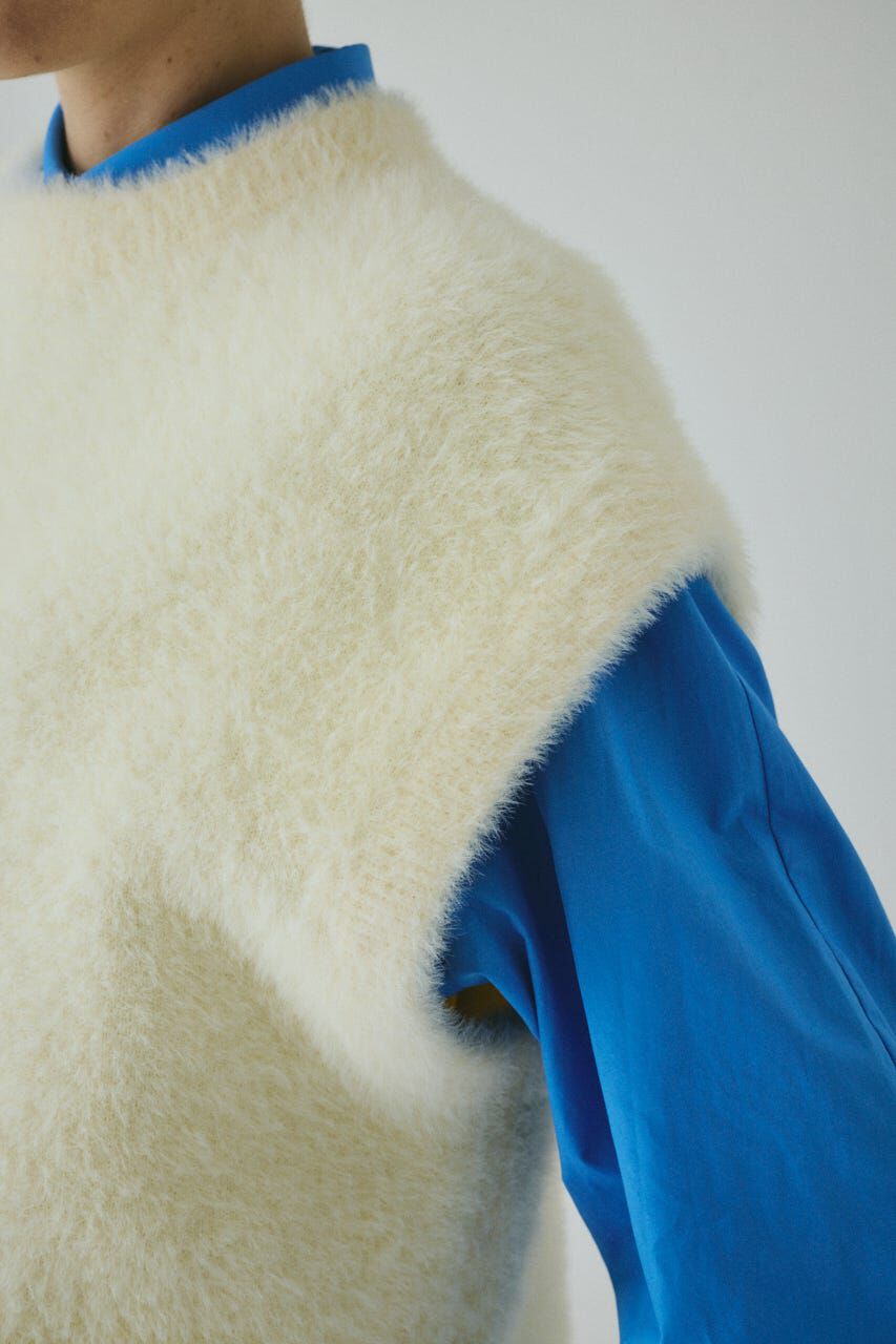 HeRIN.CYE「Shaggy knit vest」|ニット・セーター|