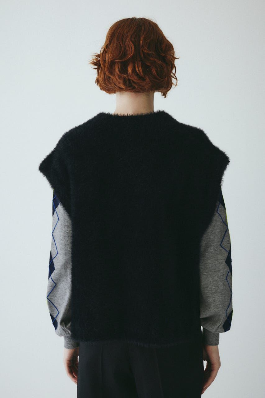 HeRIN.CYE「Shaggy knit vest」|ニット・セーター|