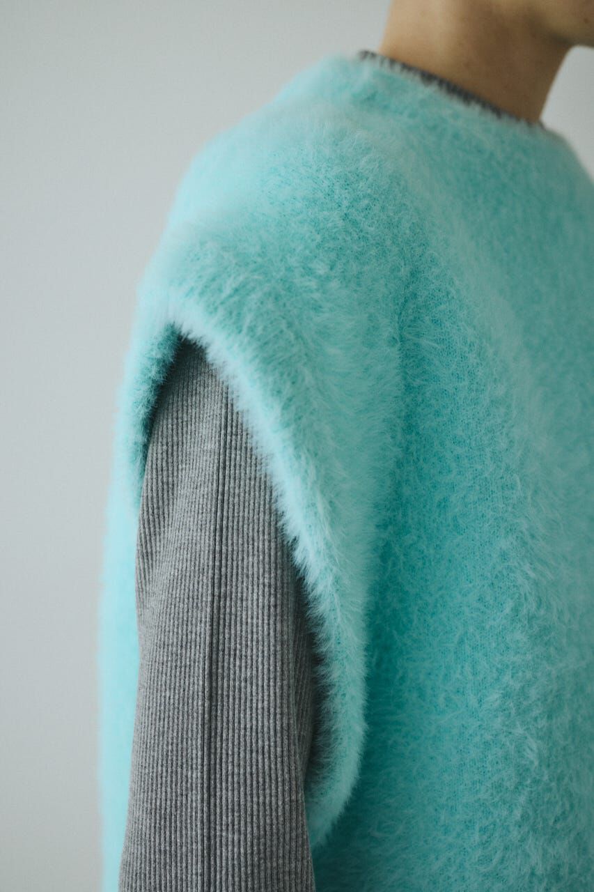 HeRIN.CYE「Shaggy knit vest」|ニット・セーター|