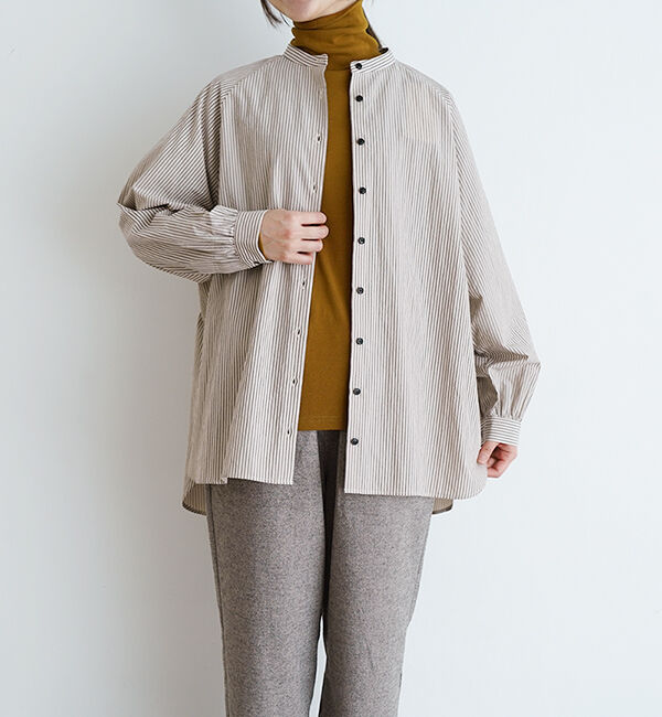 オローネ「スタンダードタートルネック」|Tシャツ・カットソー|マスタード