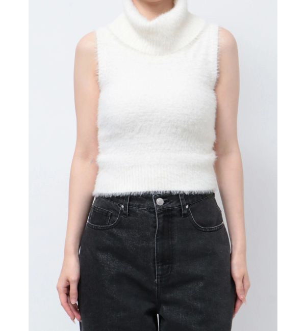 CALNAMUR「SHAGGY TURTLENECK KNIT/シャギータートルネックニット」|ニット・セーター|