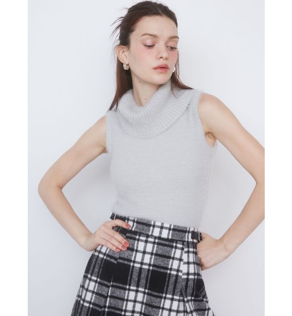 CALNAMUR「SHAGGY TURTLENECK KNIT/シャギータートルネックニット」|ニット・セーター|