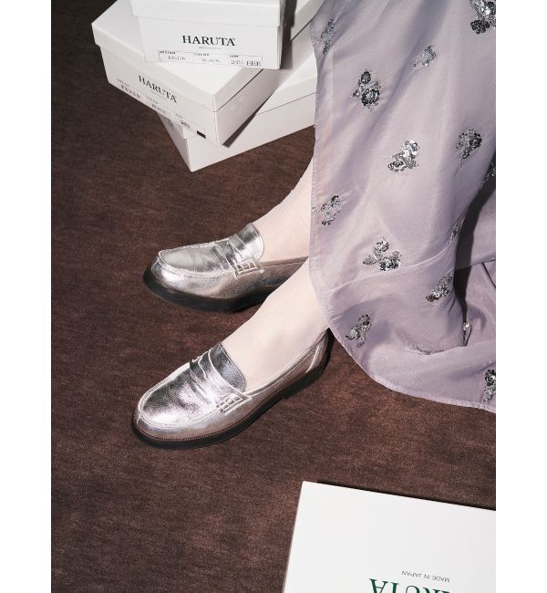 ELENDEEK「【HARUTA&times;ELENDEEK】LOAFERS」|ローファー|シルバー