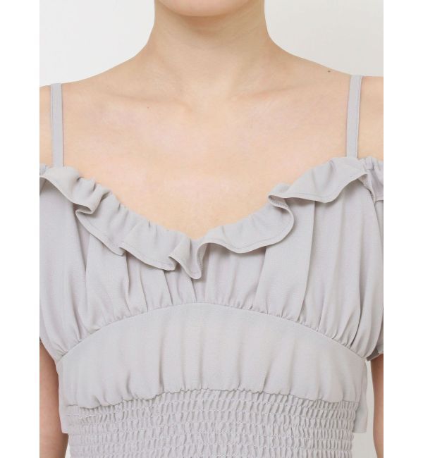 RESEXXY「シャーリングミニワンピース」|ワンピース|