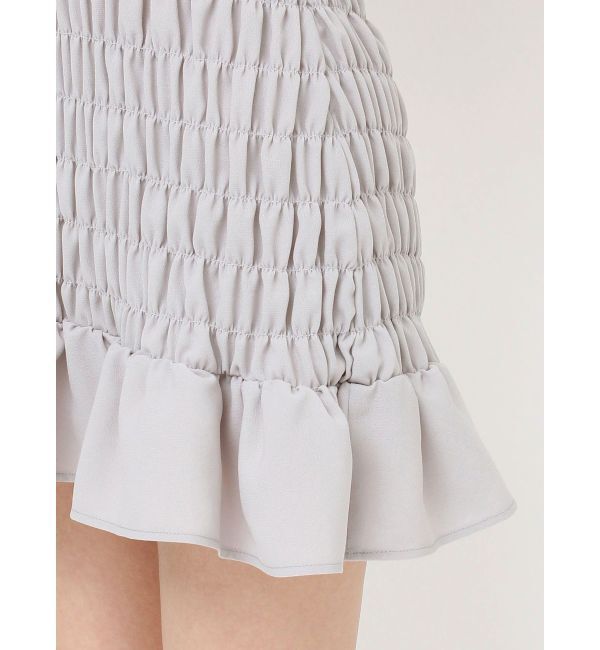 RESEXXY「シャーリングミニワンピース」|ワンピース|