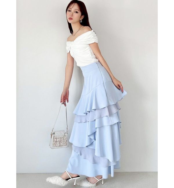 RESEXXY「ツイストオフショルニットトップス」|ニット・セーター|