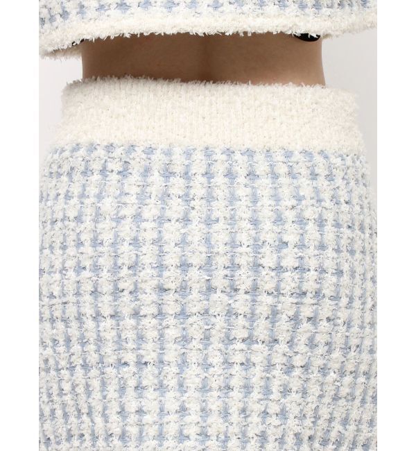 dazzlin「【SETUP】ツイードライクニットミニスカート※セットアップ対応」|スカート|