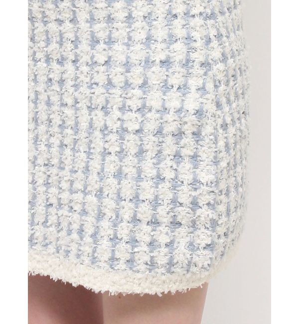 dazzlin「【SETUP】ツイードライクニットミニスカート※セットアップ対応」|スカート|