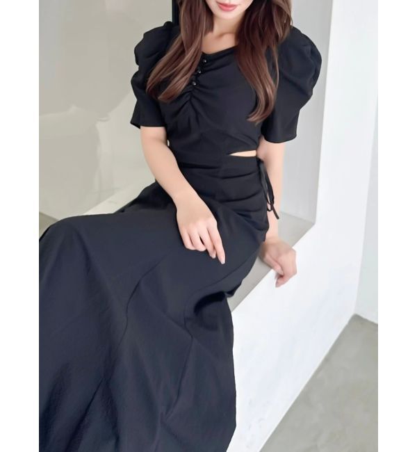 dazzlin「ウエストカットアウトパイピングワンピース」|ワンピース|