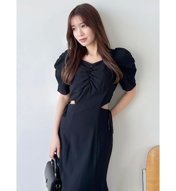 dazzlin「ウエストカットアウトパイピングワンピース」|ワンピース|