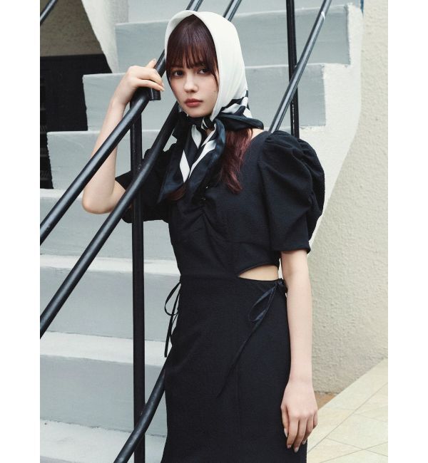 dazzlin「ウエストカットアウトパイピングワンピース」|ワンピース|