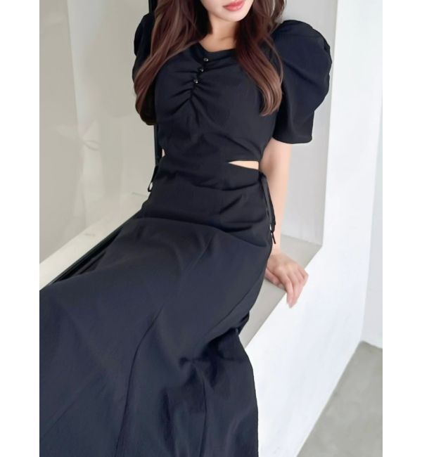 dazzlin「ウエストカットアウトパイピングワンピース」|ワンピース|