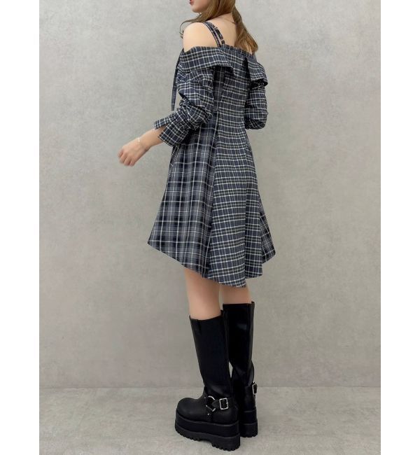 dazzlin「レイヤードイレヘムシャツワンピース」|ワンピース|