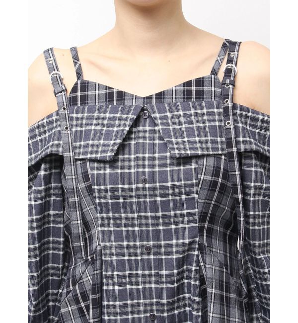 dazzlin「レイヤードイレヘムシャツワンピース」|ワンピース|