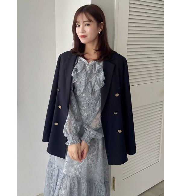 dazzlin「バックリボンレースフリルワンピース」|ワンピース|