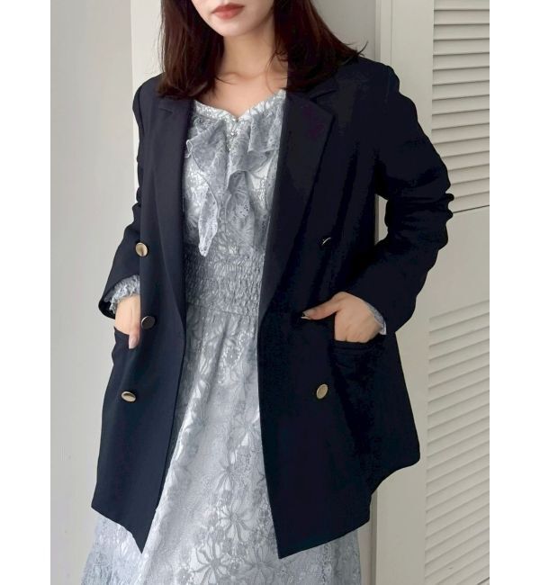 dazzlin「バックリボンレースフリルワンピース」|ワンピース|