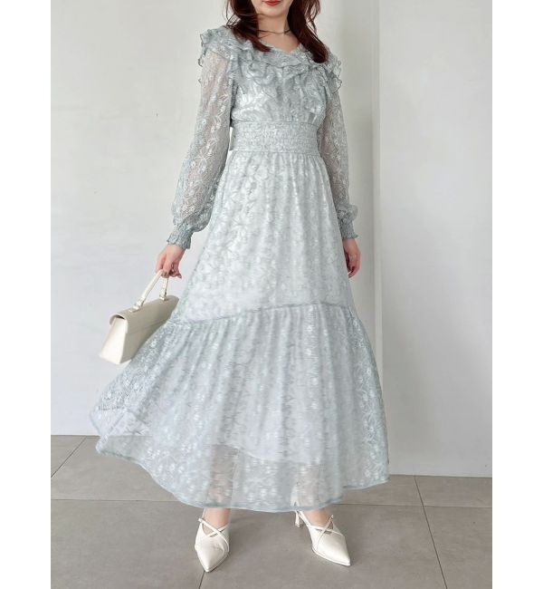 dazzlin「バックリボンレースフリルワンピース」|ワンピース|