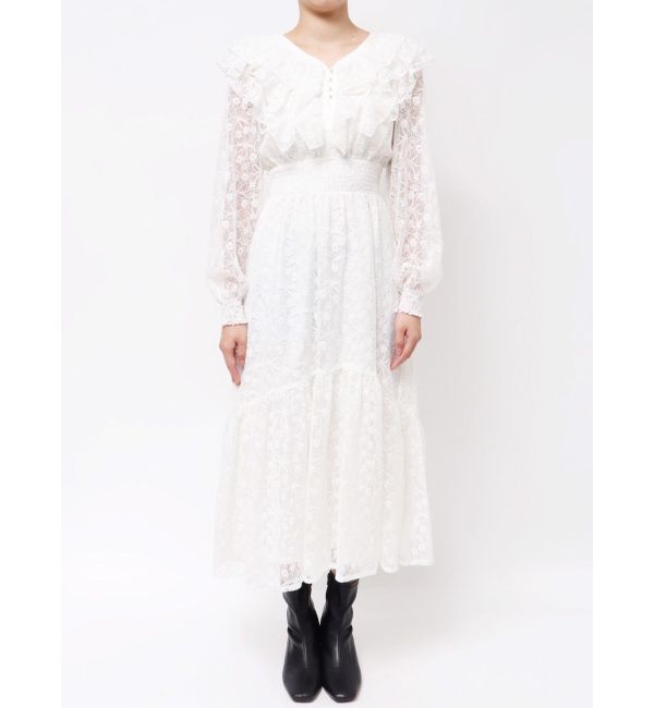 dazzlin「バックリボンレースフリルワンピース」|ワンピース|