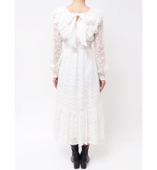 dazzlin「バックリボンレースフリルワンピース」|ワンピース|