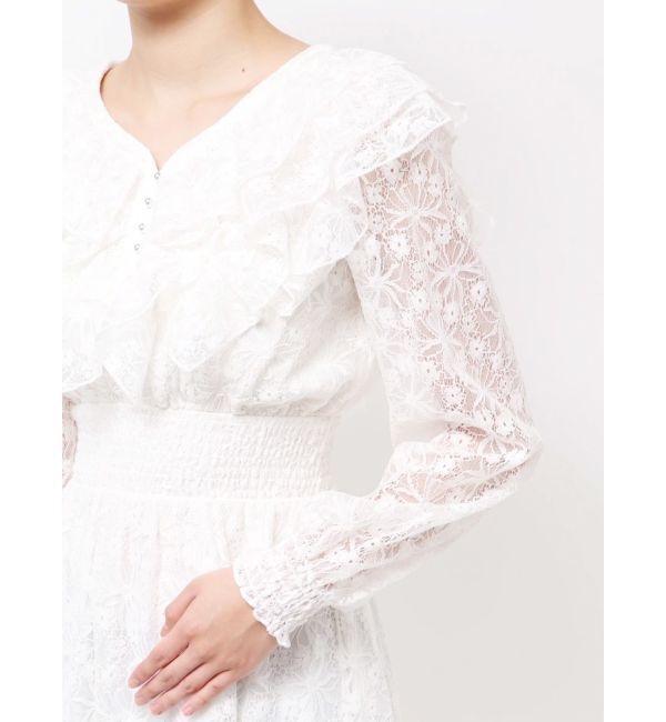 dazzlin「バックリボンレースフリルワンピース」|ワンピース|