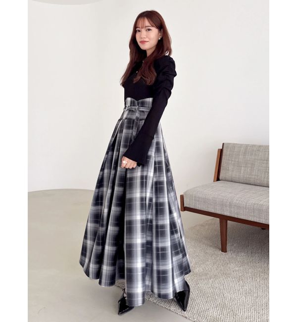 dazzlin「【追加生産分/新色あり】シャツカラーコルセットタックワンピース」|ワンピース|