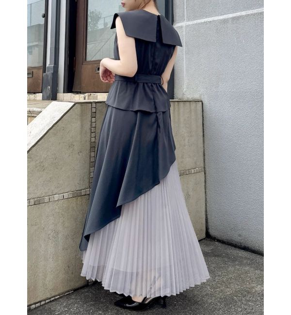 dazzlin「【復刻】アシメプリーツトレンチワンピース」|ワンピース|