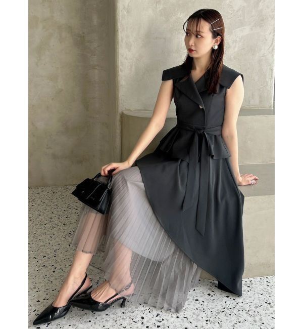 dazzlin「【復刻】アシメプリーツトレンチワンピース」|ワンピース|