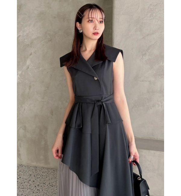 dazzlin「【復刻】アシメプリーツトレンチワンピース」|ワンピース|