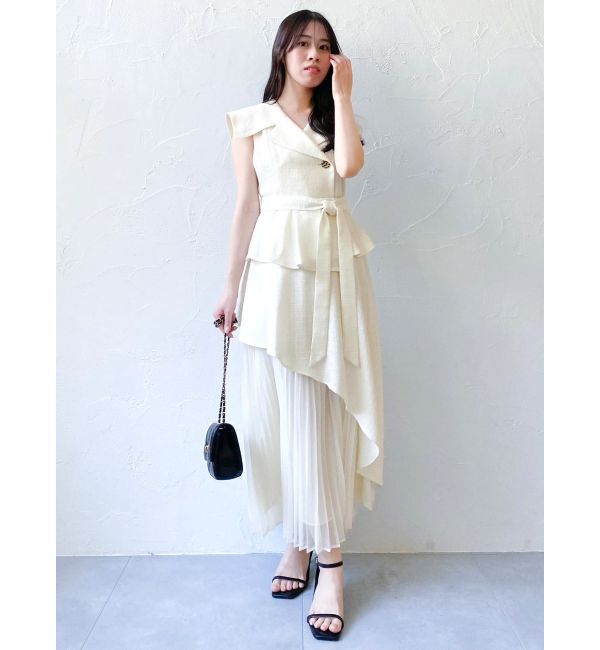 dazzlin「【復刻】アシメプリーツトレンチワンピース」|ワンピース|
