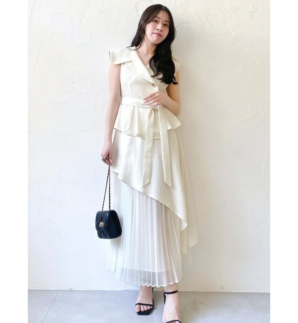 dazzlin「【復刻】アシメプリーツトレンチワンピース」|ワンピース|