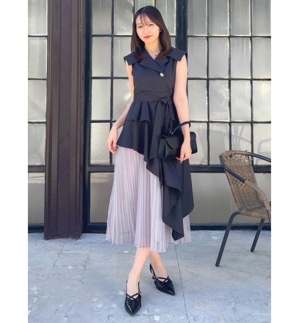 dazzlin「【復刻】アシメプリーツトレンチワンピース」|ワンピース|