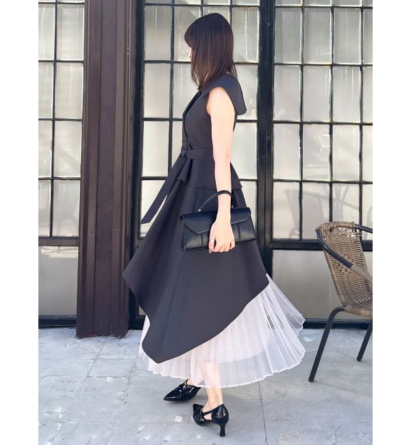 dazzlin「【復刻】アシメプリーツトレンチワンピース」|ワンピース|