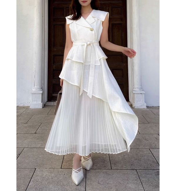 dazzlin「【復刻】アシメプリーツトレンチワンピース」|ワンピース|