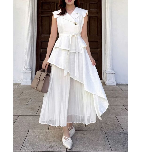 dazzlin「【復刻】アシメプリーツトレンチワンピース」|ワンピース|