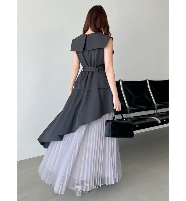 dazzlin「【復刻】アシメプリーツトレンチワンピース」|ワンピース|