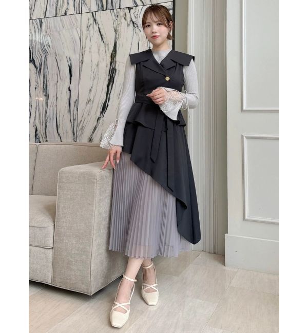 dazzlin「【復刻】アシメプリーツトレンチワンピース」|ワンピース|