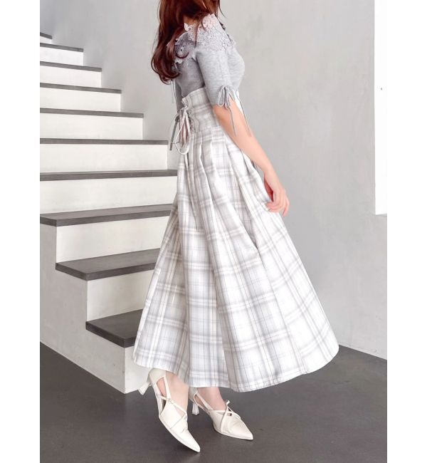 dazzlin「レースオフショルニットトップス」|ニット・セーター|