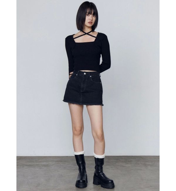 EMODA「ボックスミニスカート」|スカート|