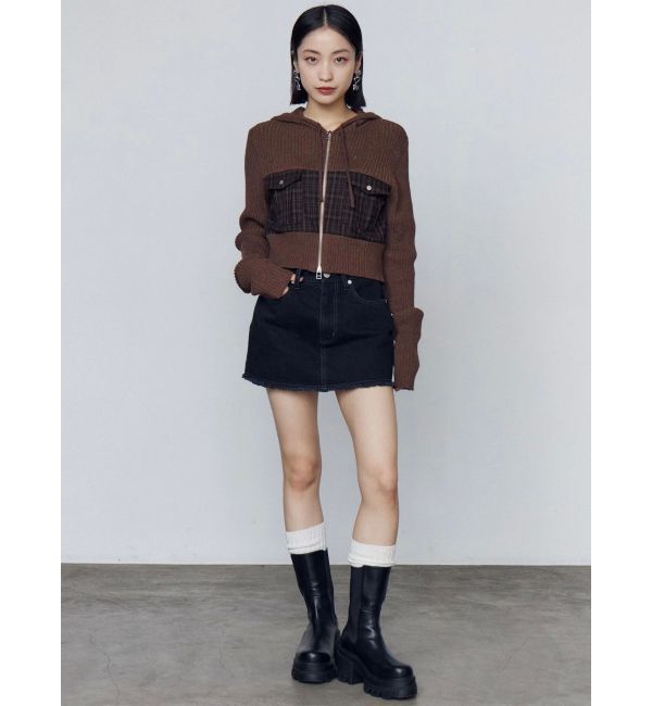 EMODA「ボックスミニスカート」|スカート|