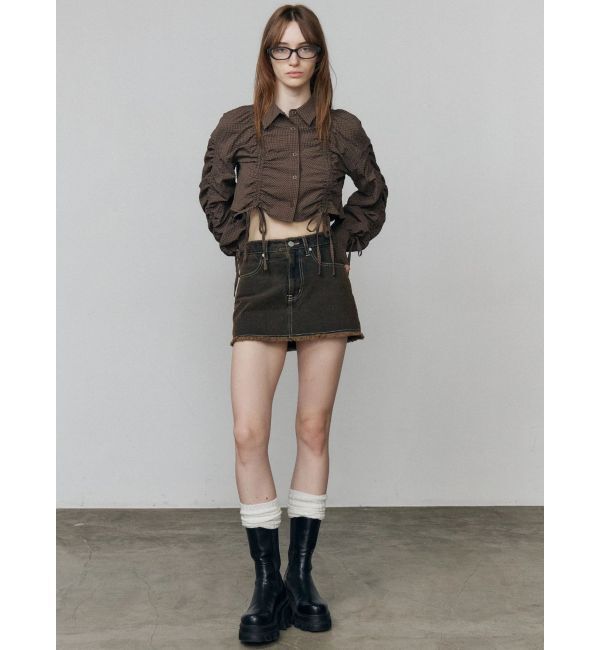 EMODA「ボックスミニスカート」|スカート|