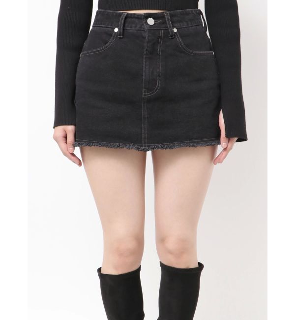 EMODA「ボックスミニスカート」|スカート|ブラック