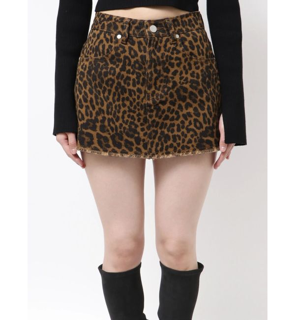 EMODA「ボックスミニスカート」|スカート|ベージュ