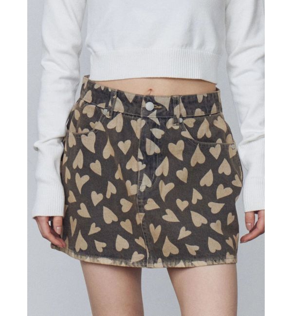 EMODA「デニムマイクロスカート」|スカート|ベージュ