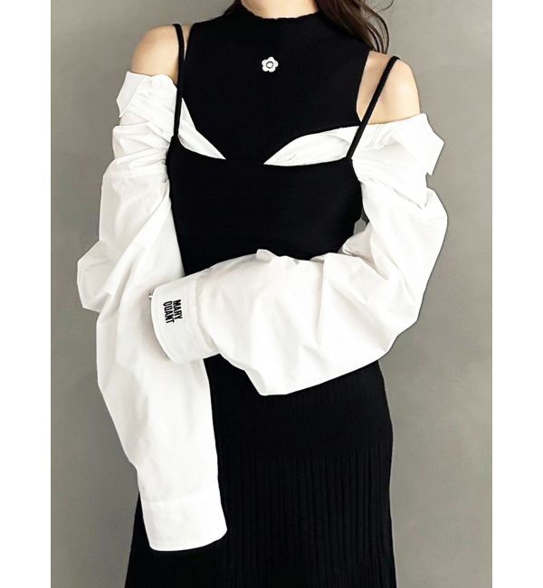 MERCURYDUO「【MARY QUANTコラボ】シャツドッキングニットワンピース」|ワンピース|