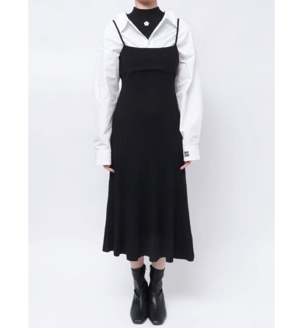 MERCURYDUO「【MARY QUANTコラボ】シャツドッキングニットワンピース」|ワンピース|