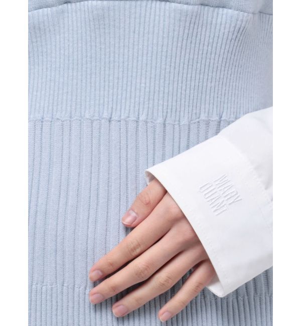 MERCURYDUO「【MARY QUANTコラボ】シャツドッキングニットワンピース」|ワンピース|