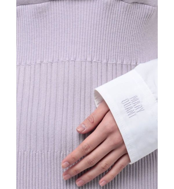 MERCURYDUO「【MARY QUANTコラボ】シャツドッキングニットワンピース」|ワンピース|