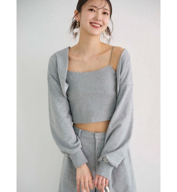 MERCURYDUO「【WEB限定】裏毛キャミアンサンブル」|Tシャツ・カットソー|