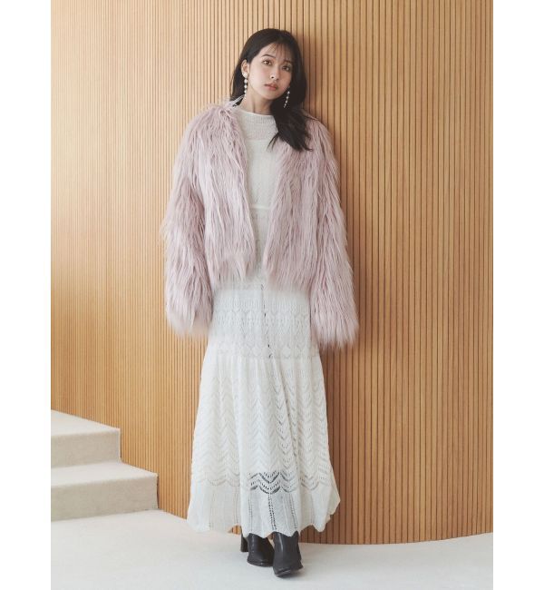 MERCURYDUO「ロングフェイクファーミドルコート」|その他|