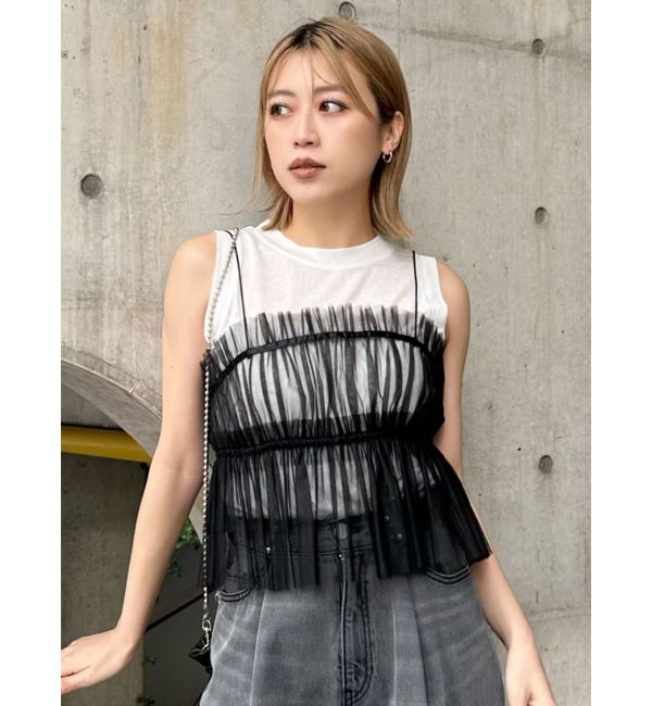 MURUA「セミシアーノースリカットトップス」|Tシャツ・カットソー|